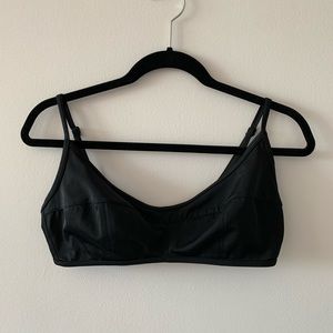 Monki black bikini top size large adjustable strap